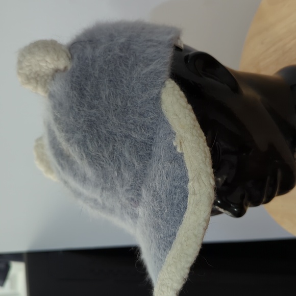 Angora mix fur animal ear hat - Picture 2 of 5